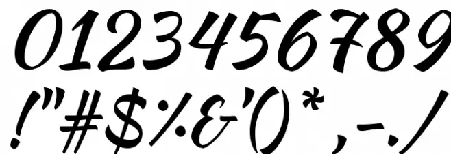 KaushanScript-Regular Font OTHER CHARS