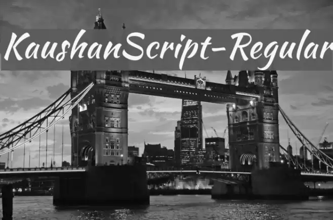 KaushanScript-Regular Font examples