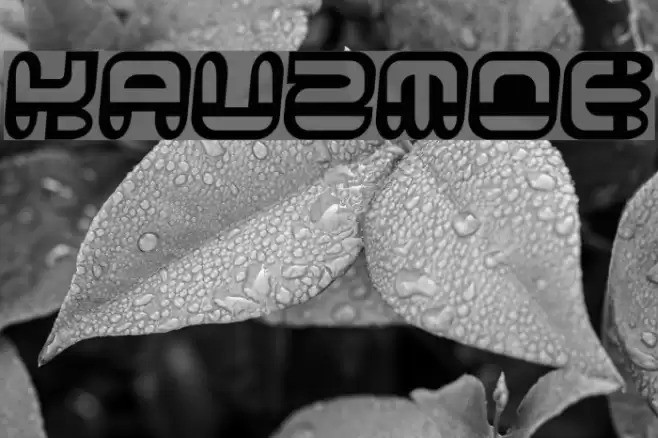 Kauzmoe Font examples
