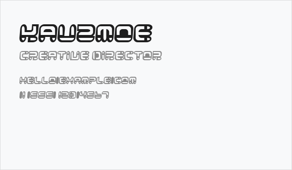 Kauzmoe Business Card