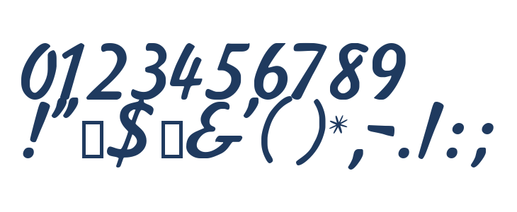 Kavaler Kursive Other Characters