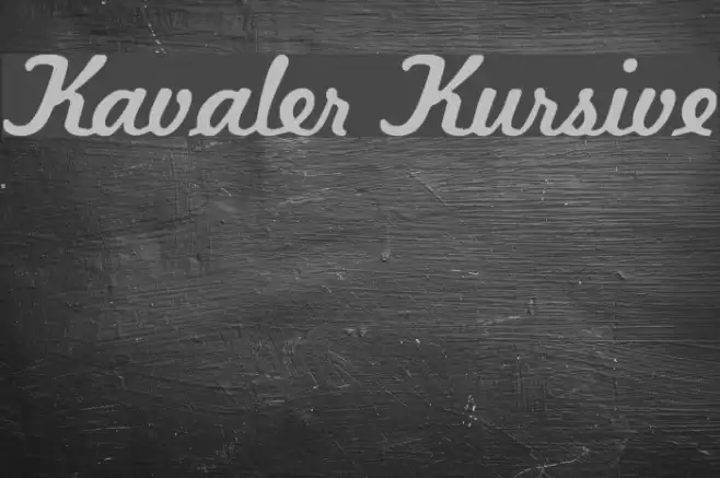 Kavaler Kursive Font examples