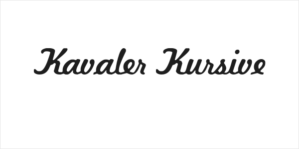 Kavaler Kursive Logo