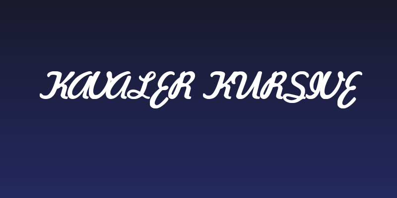 Kavaler Kursive Social Header