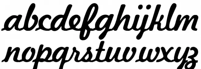 Kavaler Kursive फ़ॉन्ट लोअरकेस
