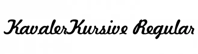 KavalerKursive Regular  नि: शुल्क फ़ॉन्ट्स डाउनलोड