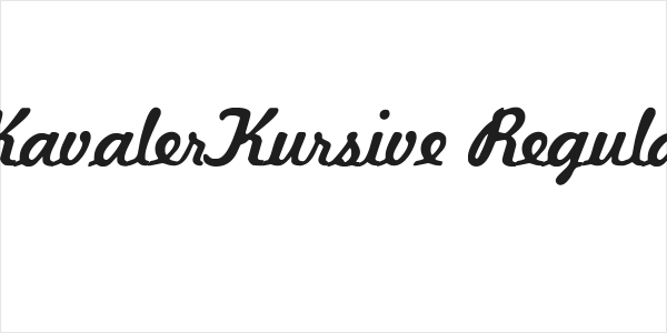 KavalerKursive Regular Logo