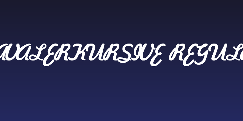 KavalerKursive Regular Social Header