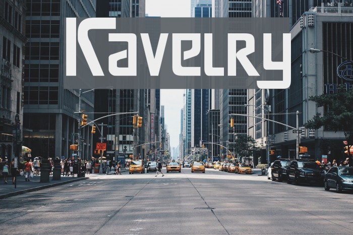 Kavelry Font examples
