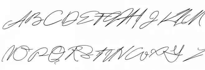 Kaveyore Font UPPERCASE