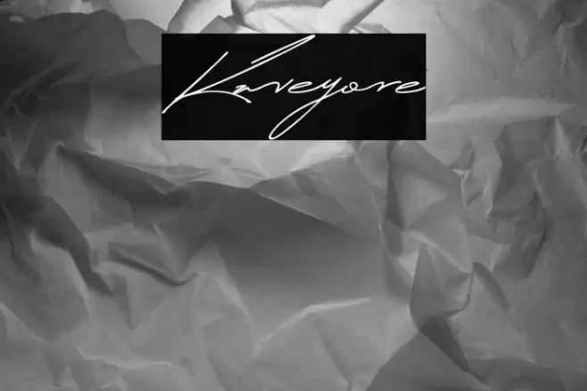 Kaveyore Font examples