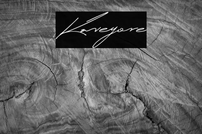 Kaveyore Font examples