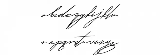 Kaveyore Font LOWERCASE