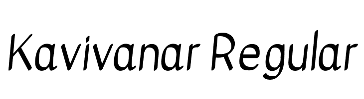 Kavivanar Regular फ़ॉन्ट