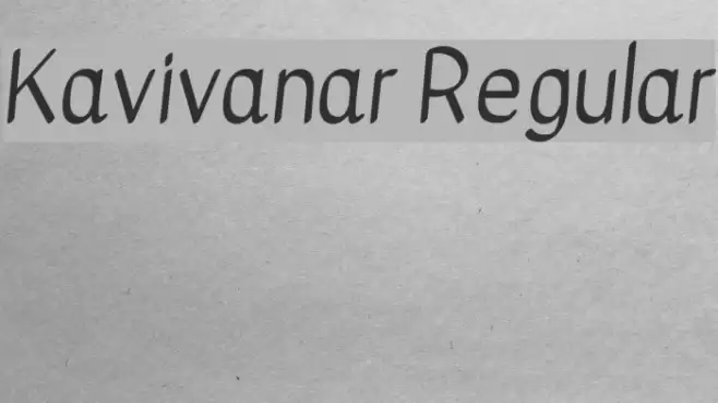 Kavivanar Regular Font examples