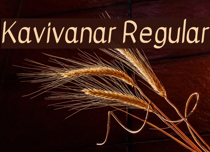 Kavivanar Regular फ़ॉन्ट examples