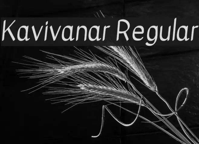 Kavivanar Regular Font examples