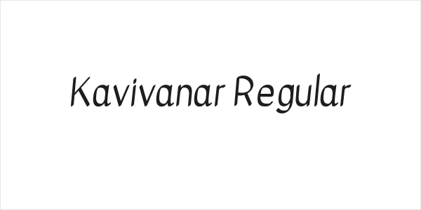 Kavivanar Regular Logo