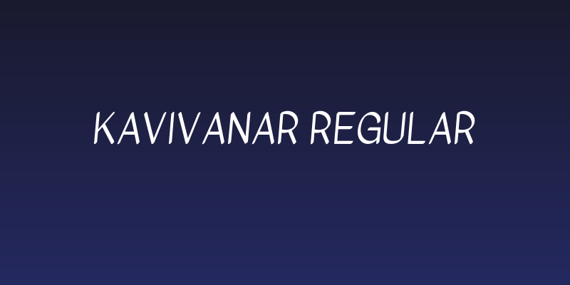 Kavivanar Regular Social Header