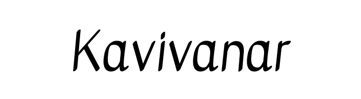 Kavivanar  Frei Schriftart Herunterladen