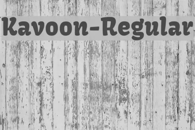 Kavoon-Regular Font examples