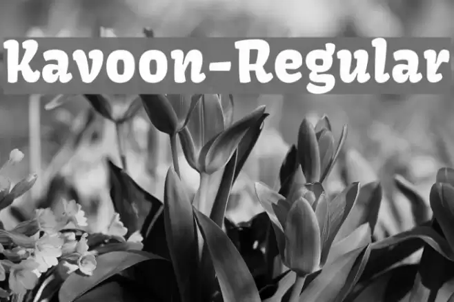 Kavoon-Regular Font examples