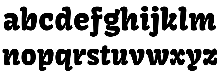 Kavoon-Regular Font LOWERCASE