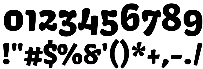 Kavoon Font OTHER CHARS