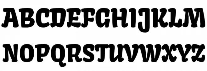 Kavoon Schriftart Groß