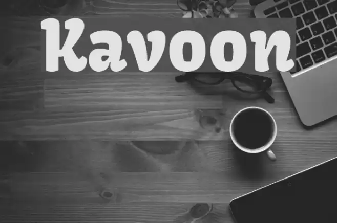 Kavoon Font examples