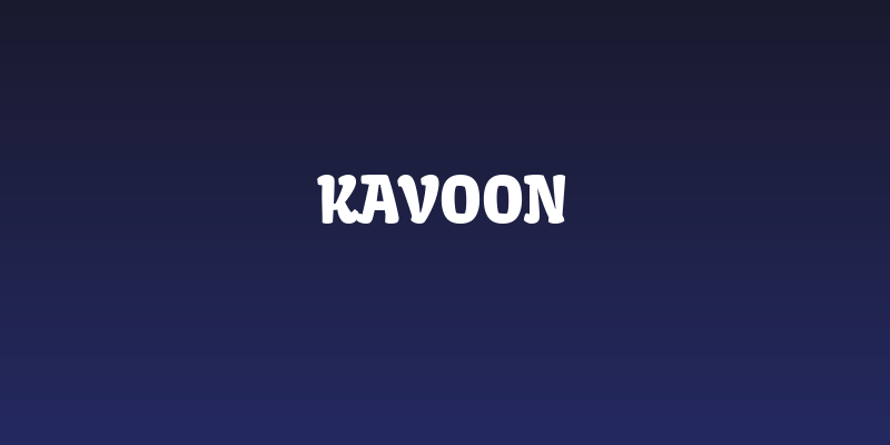 Kavoon Social Header
