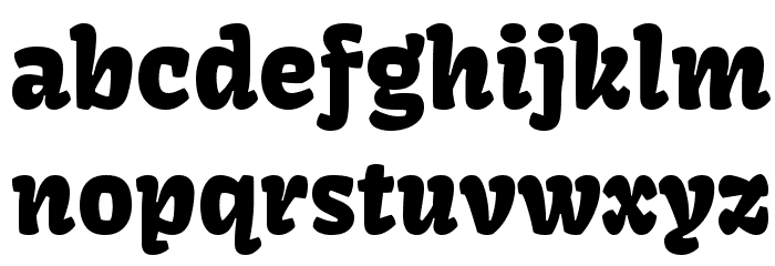 Kavoon Font LOWERCASE