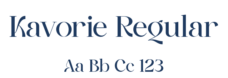 Kavorie Regular Font Preview