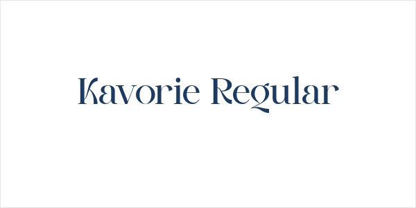 Kavorie Regular Logo