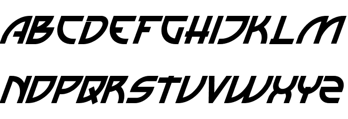 Kawaguchi Demo Bold Italic Font LOWERCASE
