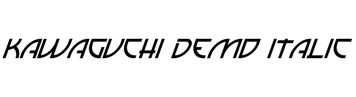 Kawaguchi Demo Italic  フリーフォントのダウンロード
