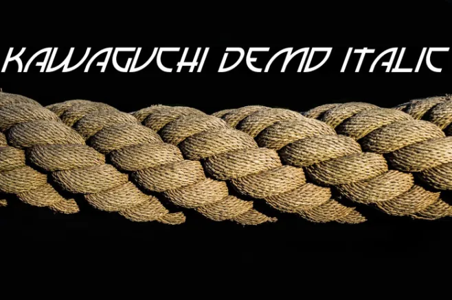 Kawaguchi Demo Italic Example 1