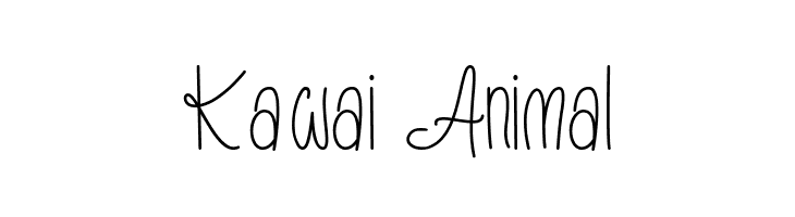 Kawai Animal  免费字体下载