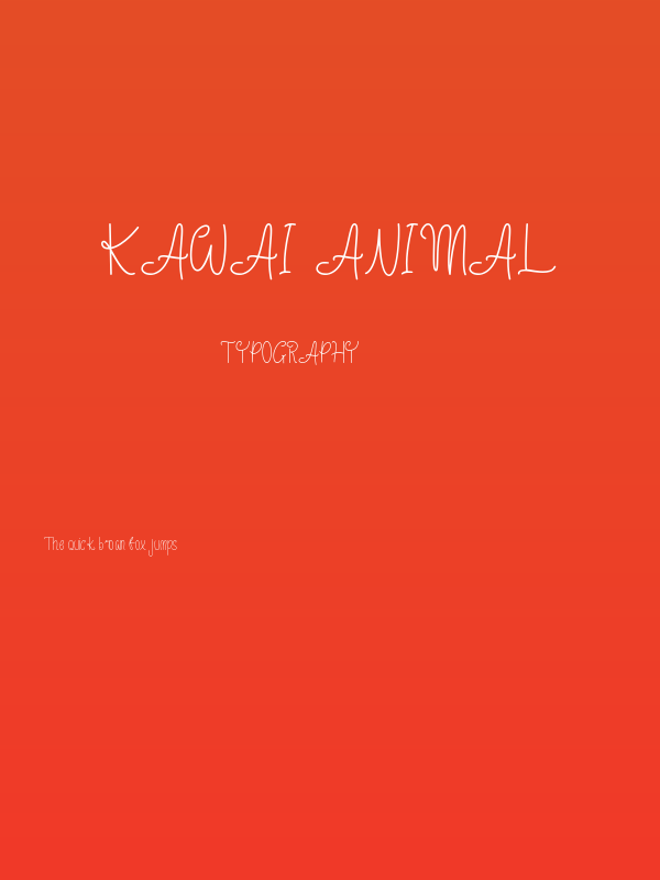 Kawai Animal Poster