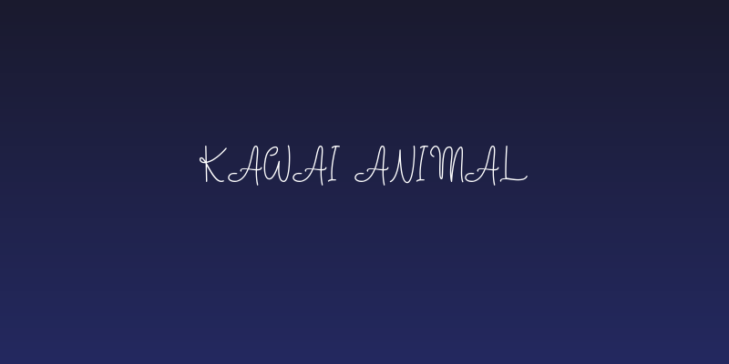 Kawai Animal Social Header