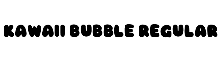 Kawaii Bubble Regular  免费字体下载