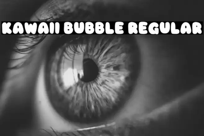 Kawaii Bubble Regular Font examples