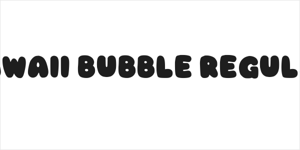 Kawaii Bubble Regular Logo