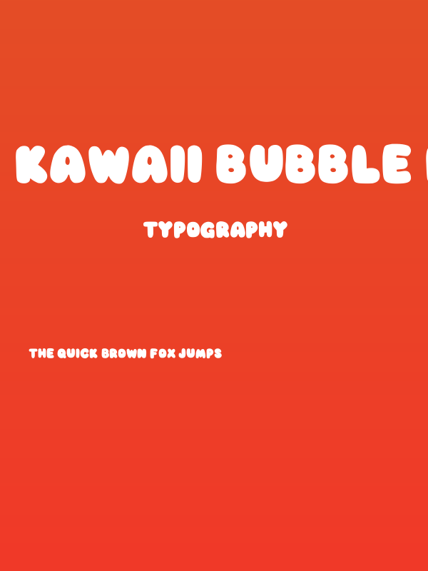 Kawaii Bubble Regular Poster