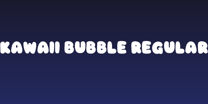 Kawaii Bubble Regular Social Header