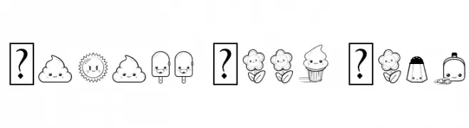 Kawaii Food Font  Fuentes Gratis Descargar