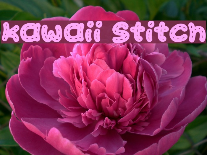 Kawaii Stitch Font