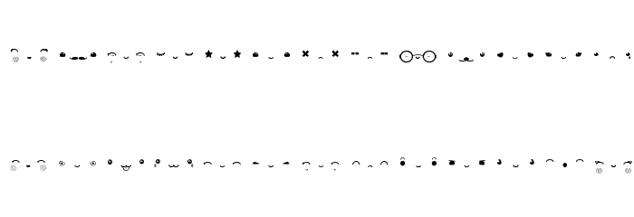 Kawaii eyes Kawaii eyes Font LOWERCASE