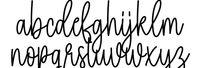Kawaii Font LOWERCASE