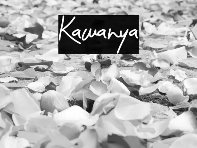 Kawanya Font examples